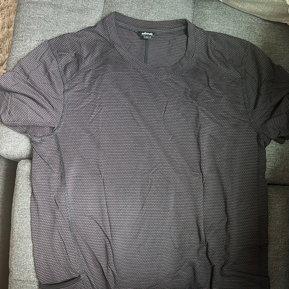 Allbirds Golf Black and Gray Short Sleeve Tee